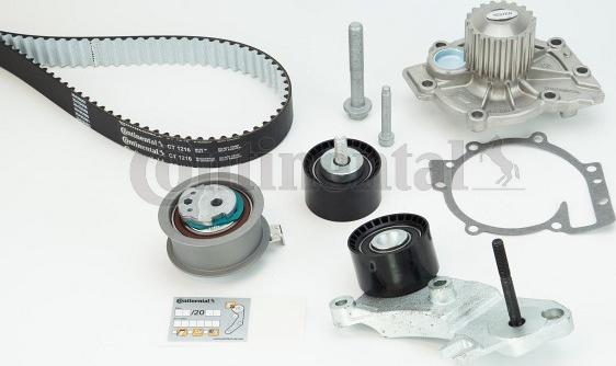 Continental CTAM CT1216WP2 - Водяной насос + комплект зубчатого ремня parts5.com