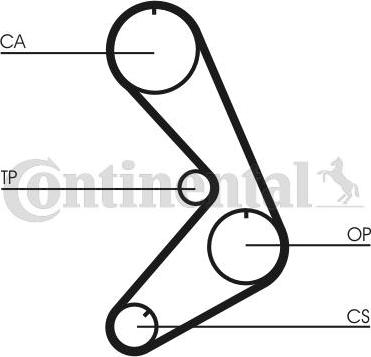 Continental CTAM CT 750 - Timing Belt parts5.com