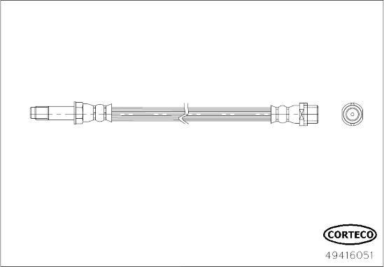 Corteco 49416051 - Fren hortumu parts5.com