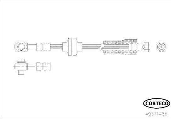 Corteco 49371485 - Furtun frana parts5.com