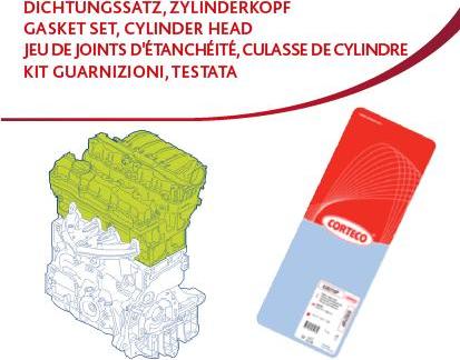 Corteco 417418P - Set garnituri, chiulasa parts5.com