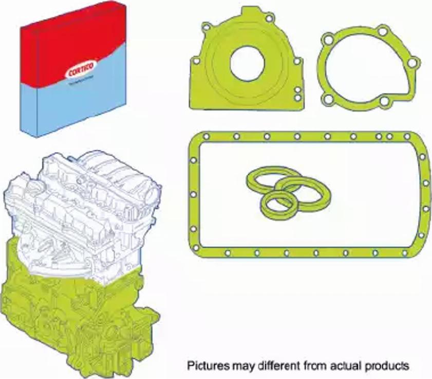 Corteco 428401P - Komplet tesnil, ohisje (blok) motorja parts5.com