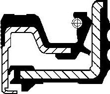 Corteco 12018653B - Tesnilni obroc za gred, diferencial parts5.com