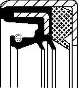 Corteco 01030117B - Shaft Seal, differential parts5.com