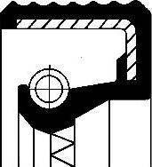 Corteco 01036434B - Simering, cutie de transfer parts5.com