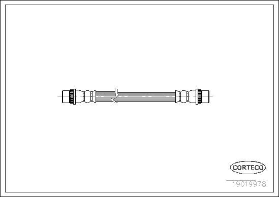 Corteco 19019978 - Pidurivoolik parts5.com