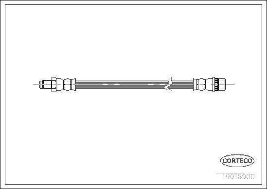 Corteco 19018900 - Furtun frana parts5.com