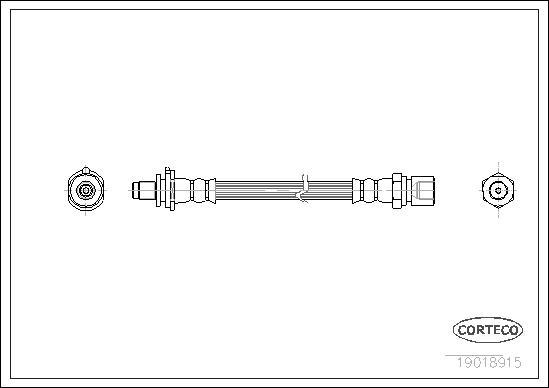 Corteco 19018915 - Furtun frana parts5.com