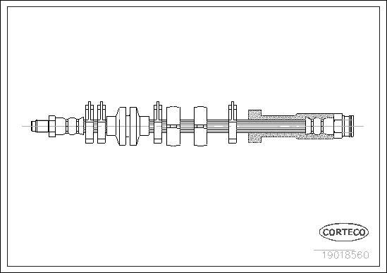 Corteco 19018560 - Furtun frana parts5.com