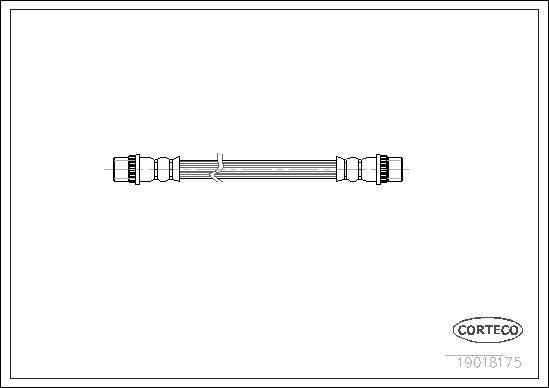 Corteco 19018175 - Zavorna cev parts5.com