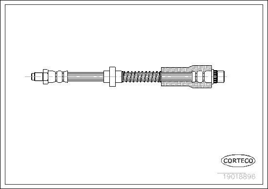 Corteco 19018896 - Тормозной шланг parts5.com