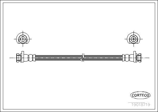 Corteco 19018719 - Przewód hamulcowy elastyczny parts5.com