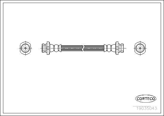 Corteco 19035043 - Furtun frana parts5.com