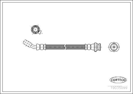 Corteco 19035051 - Zavorna cev parts5.com