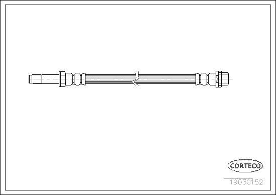 Corteco 19030152 - Pidurivoolik parts5.com