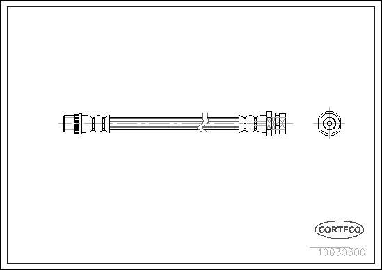 Corteco 19030300 - Kočno crijevo parts5.com