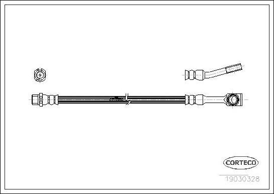 Corteco 19030328 - Brake Hose parts5.com