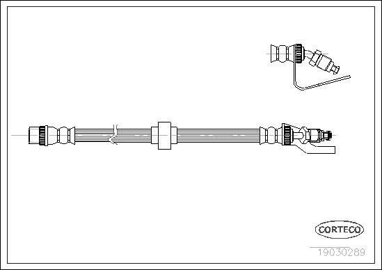 Corteco 19030289 - Ελαστικός σωλήνας φρένων parts5.com