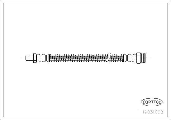 Corteco 19031668 - Тормозной шланг parts5.com