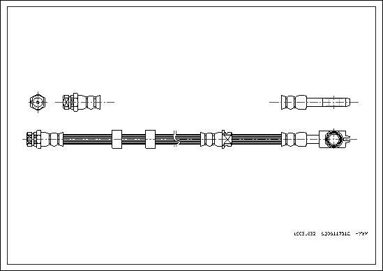 Corteco 19031632 - Ελαστικός σωλήνας φρένων parts5.com