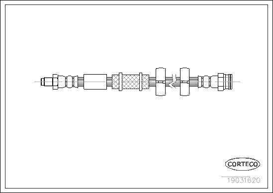 Corteco 19031620 - Furtun frana parts5.com