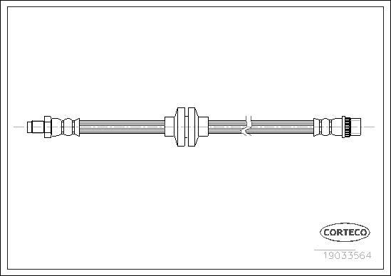 Corteco 19033564 - Brzdová hadica parts5.com