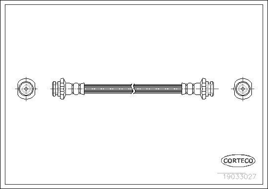 Corteco 19033027 - Furtun frana parts5.com