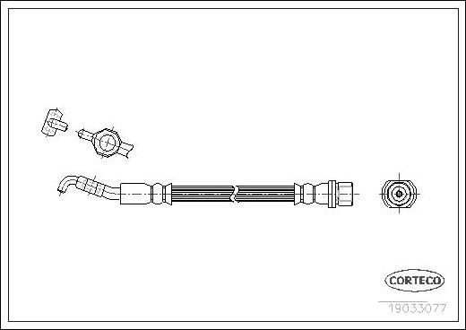 Corteco 19033077 - Furtun frana parts5.com