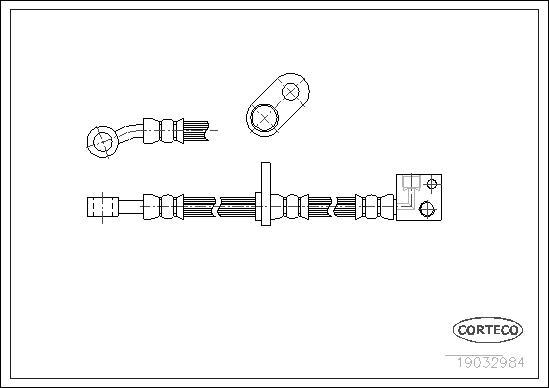 Corteco 19032984 - Fren hortumu parts5.com