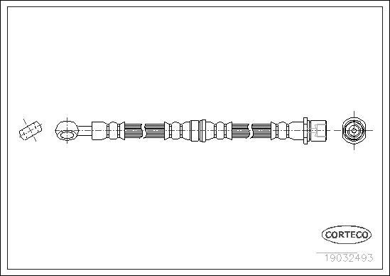 Corteco 19032493 - Przewód hamulcowy elastyczny parts5.com