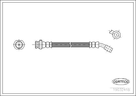 Corteco 19032418 - Zavorna cev parts5.com