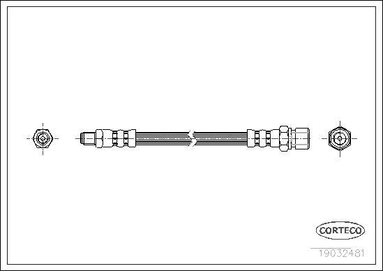 Corteco 19032481 - Brake Hose parts5.com