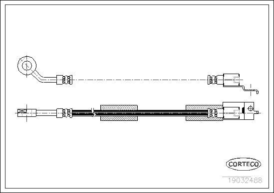 Corteco 19032488 - Furtun frana parts5.com