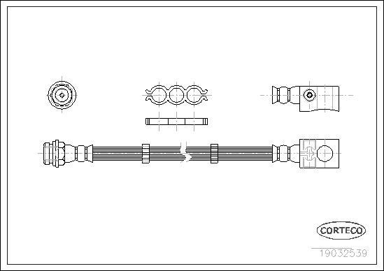 Corteco 19032539 - Brake Hose parts5.com