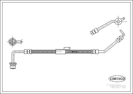 Corteco 19032132 - Furtun frana parts5.com