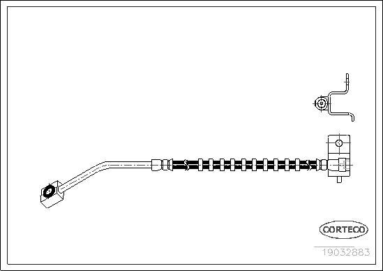 Corteco 19032883 - Brake Hose parts5.com