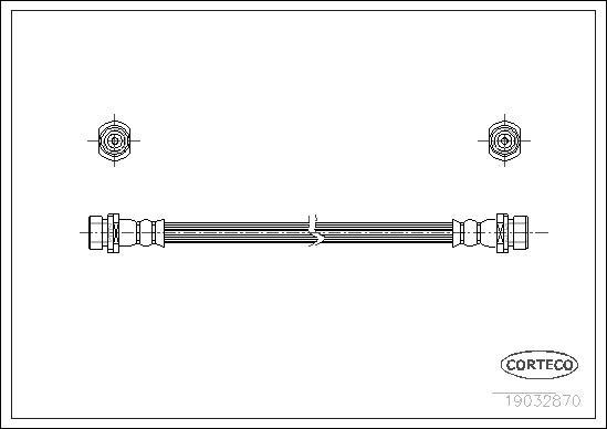 Corteco 19032870 - Zavorna cev parts5.com