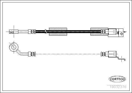 Corteco 19032376 - Furtun frana parts5.com