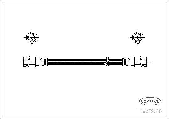 Corteco 19032228 - Brake Hose parts5.com