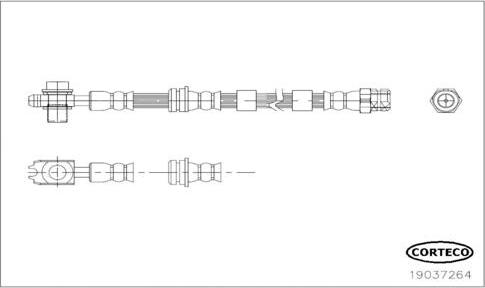 Corteco 19037264 - Brzdová hadica parts5.com