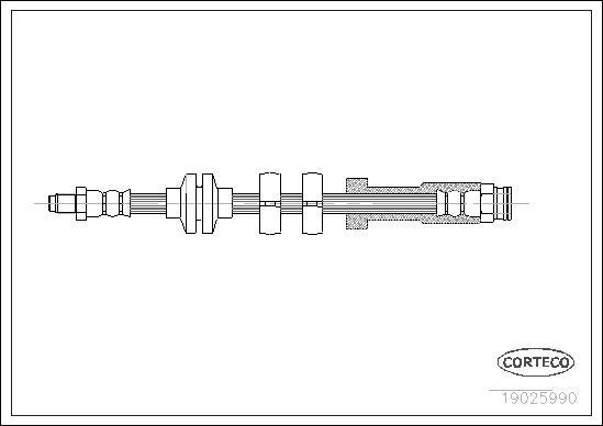 Corteco 19025990 - Furtun frana parts5.com