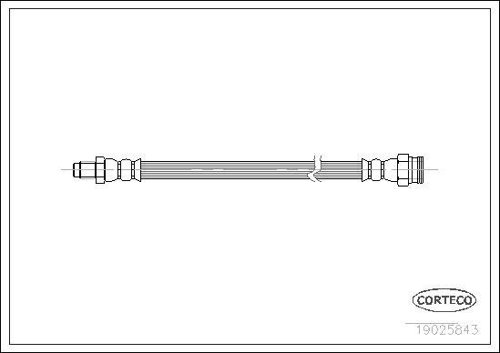 Corteco 19025843 - Furtun frana parts5.com