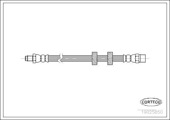 Corteco 19025850 - Tubo flexible de frenos parts5.com