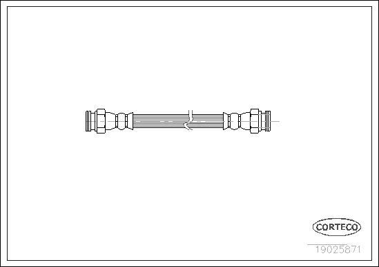 Corteco 19025871 - Furtun frana parts5.com