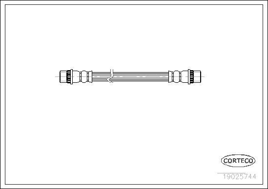 Corteco 19025744 - Przewód hamulcowy elastyczny parts5.com