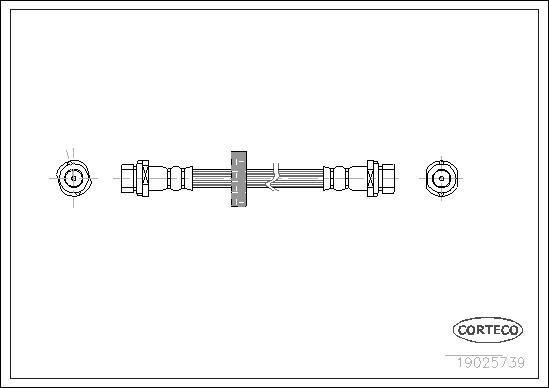 Corteco 19025739 - Kočiono crevo parts5.com