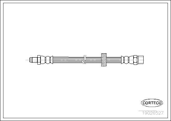 Corteco 19026527 - Przewód hamulcowy elastyczny parts5.com