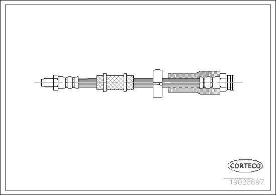 Corteco 19026697 - Furtun frana parts5.com