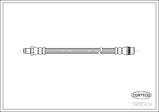 Corteco 19020436 - Fékcső parts5.com