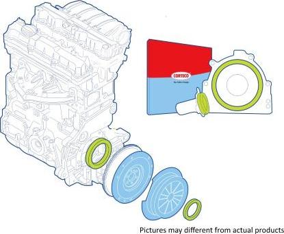 Corteco 19135718 - Set garnit.etans.arbore, ambreiaj parts5.com